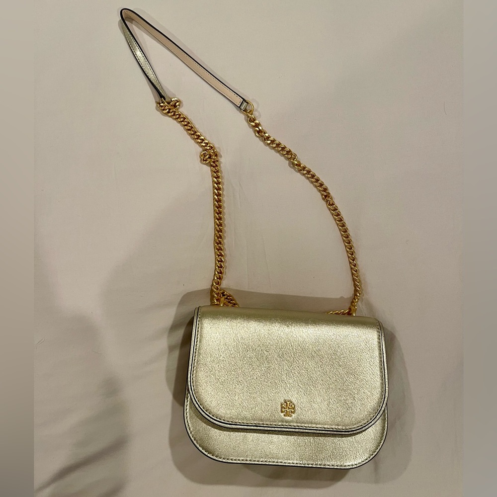 Gold Tory Burch crossbody